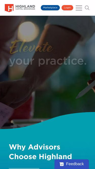 Screenshot of highland.com
