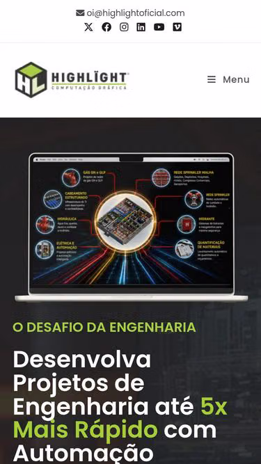 Screenshot of highlight.com.br