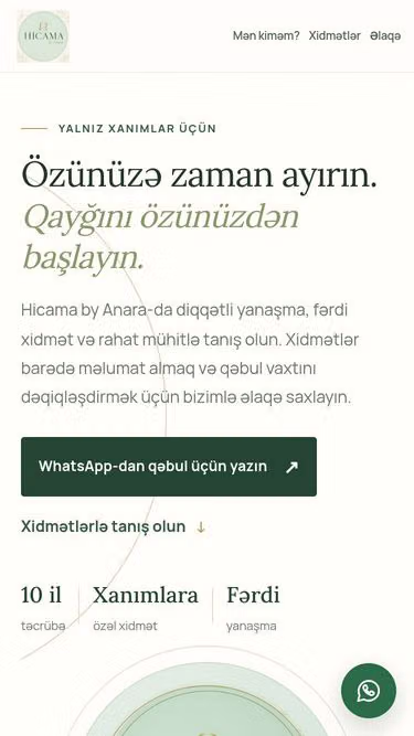 Screenshot of hijama.az