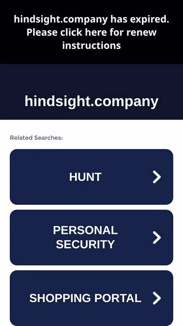 Screenshot of hindsight.company