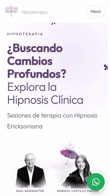 Screenshot of hipnoterapia.cl