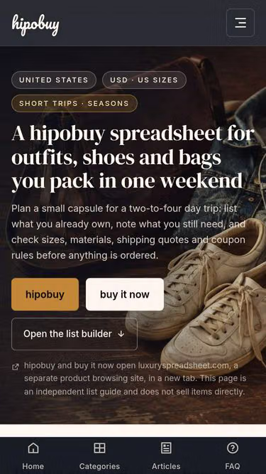 Screenshot of hipobuyguide.boats
