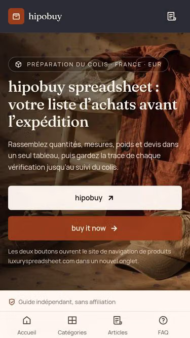 Screenshot of hipobuyguide.makeup
