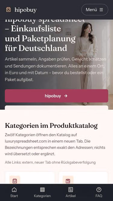 Screenshot of hipobuyguide.mom