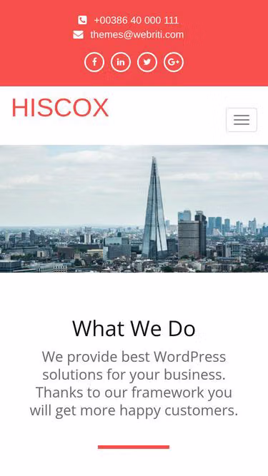 Screenshot of hiscox.org