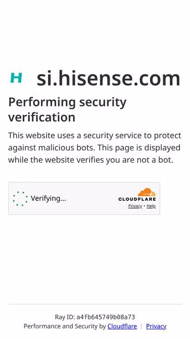 Screenshot of hisense.si