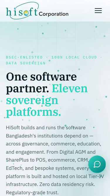 Screenshot of hisoft.bd