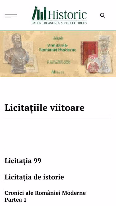 Screenshot of historic.ro