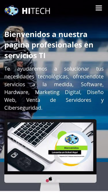 Screenshot of hitech.com.mx