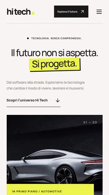 Screenshot of hitech.it