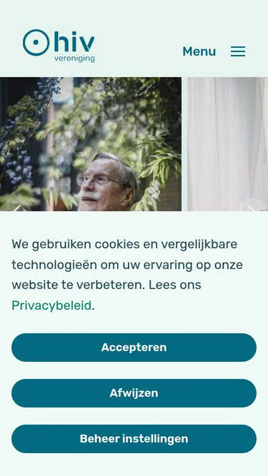 Screenshot of hiv.nl