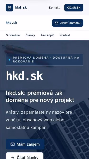Screenshot of hkd.sk