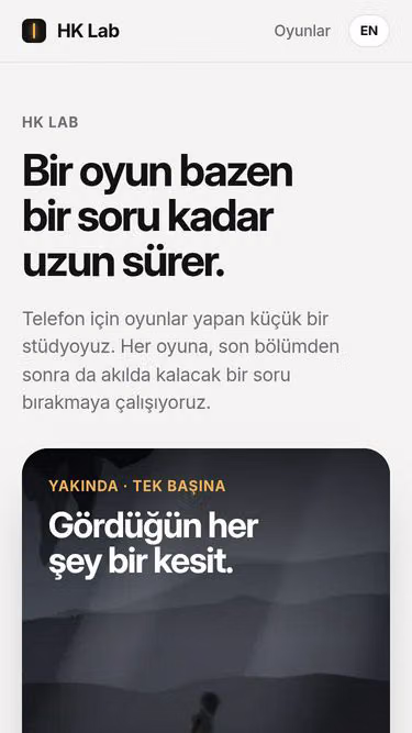 Screenshot of hklab.app