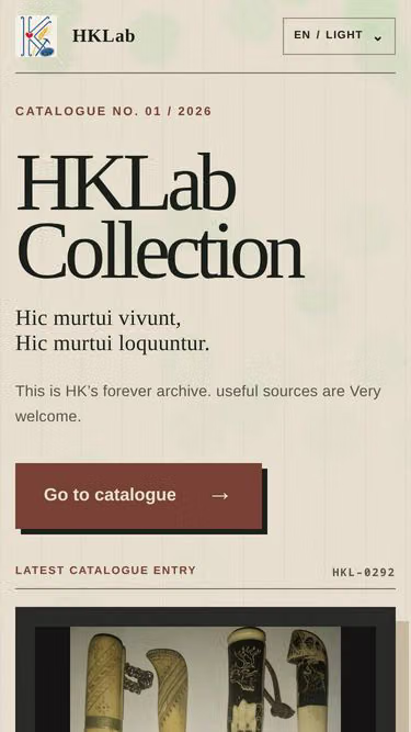 Screenshot of hklab.fi