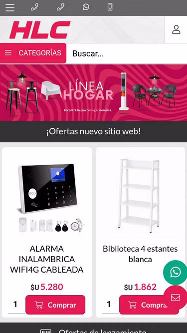 Screenshot of hlc.com.uy