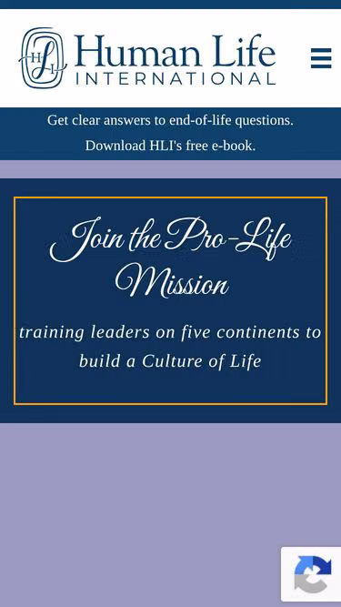 Screenshot of hli.org