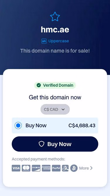Screenshot of hmc.ae