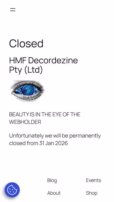 Screenshot of hmf.co.za