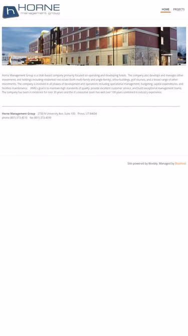 Screenshot of hmg.email