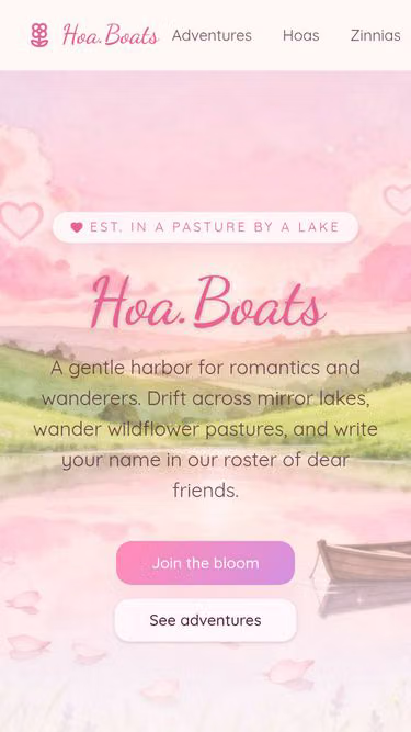 Screenshot of hoa.boats