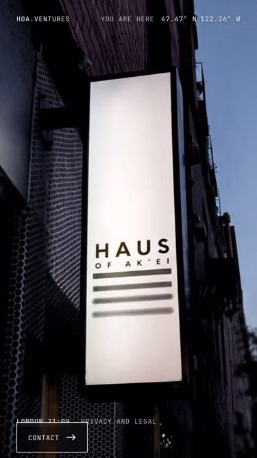Screenshot of hoa.ventures