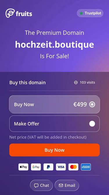 Screenshot of hochzeit.boutique