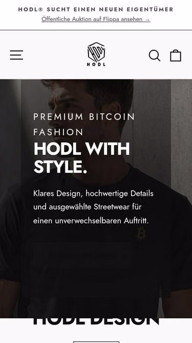 Screenshot of hodl.ag