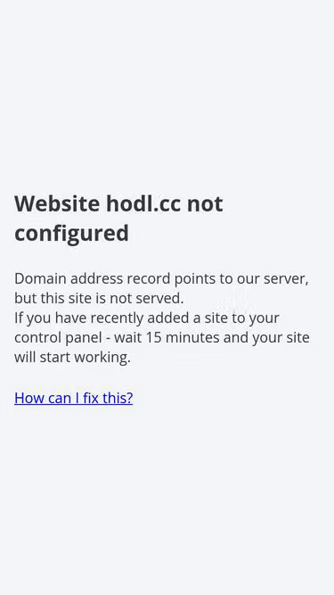 Screenshot of hodl.cc
