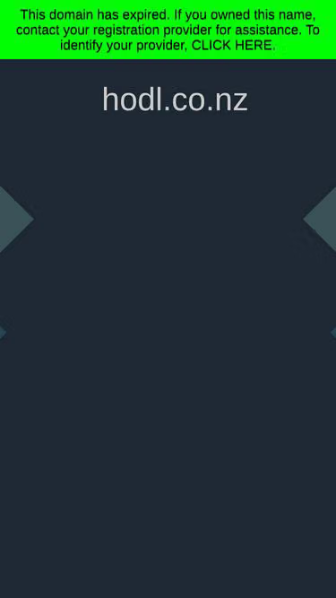 Screenshot of hodl.co.nz