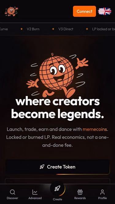 Screenshot of hodl.dance