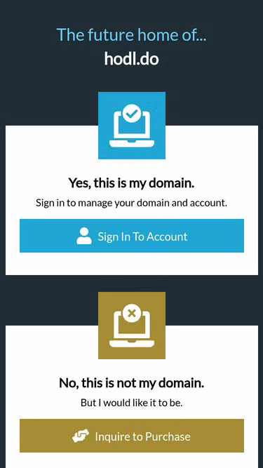 Screenshot of hodl.do