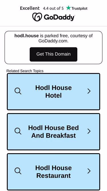 Screenshot of hodl.house