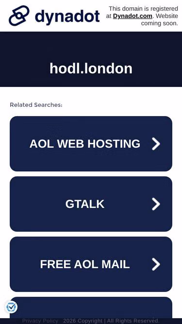 Screenshot of hodl.london