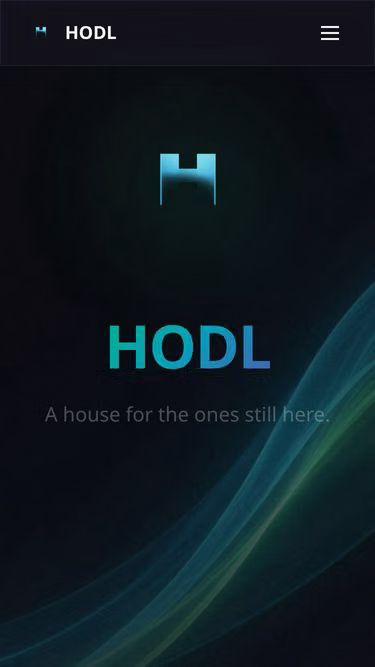 Screenshot of hodl.pw