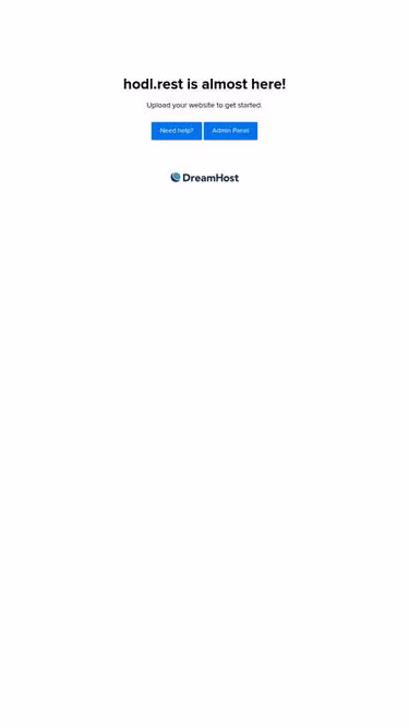 Screenshot of hodl.rest