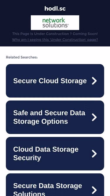 Screenshot of hodl.sc