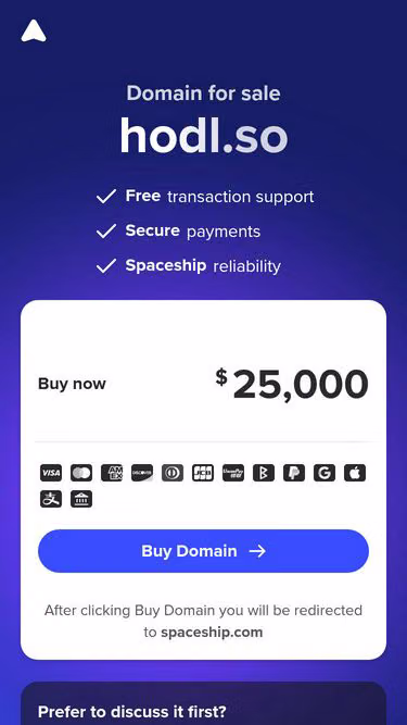 Screenshot of hodl.so