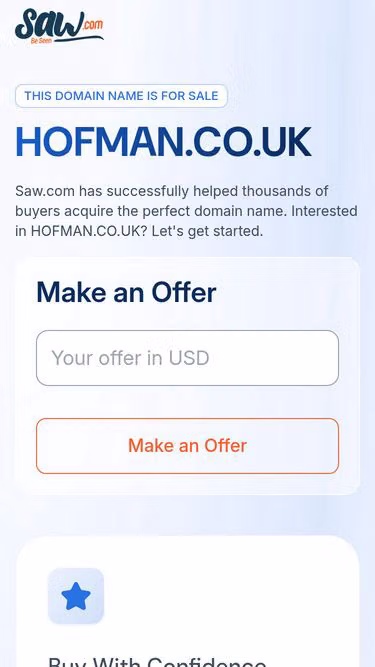 Screenshot of hofman.co.uk