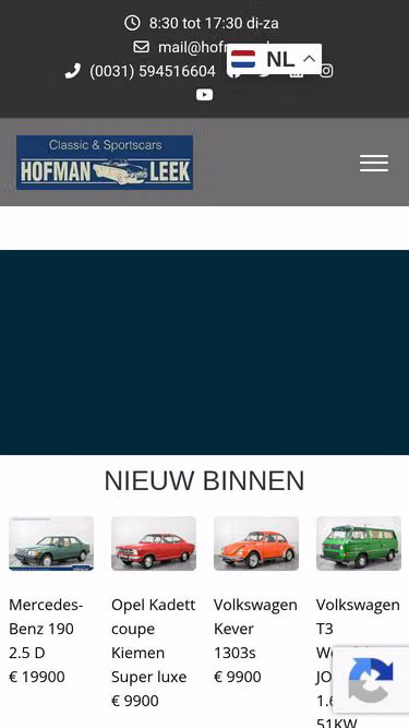 Screenshot of hofman.nl
