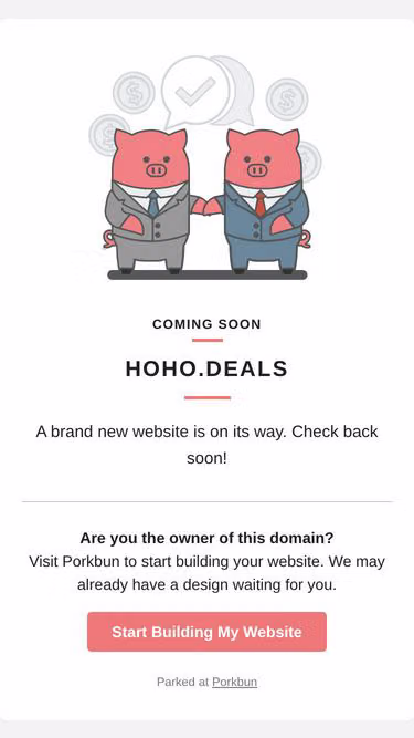 Screenshot of hoho.deals