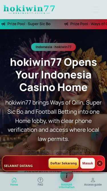 Screenshot of hokiwin77.click
