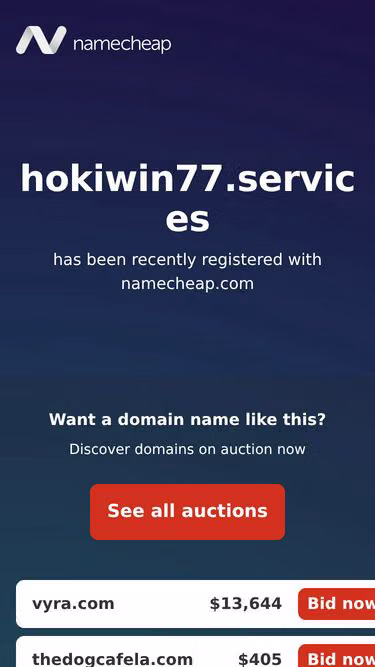 Screenshot of hokiwin77.services
