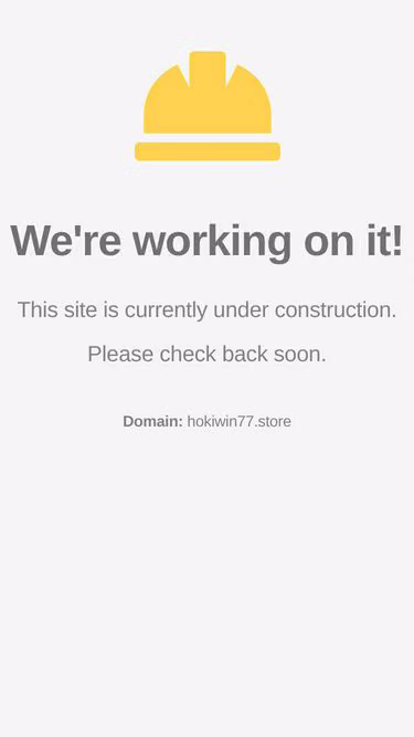 Screenshot of hokiwin77.store