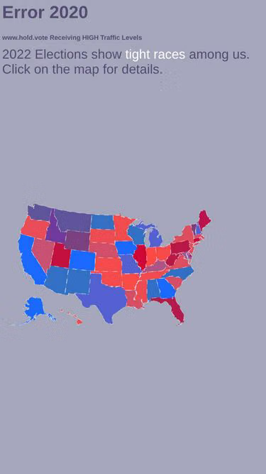 Screenshot of hold.vote