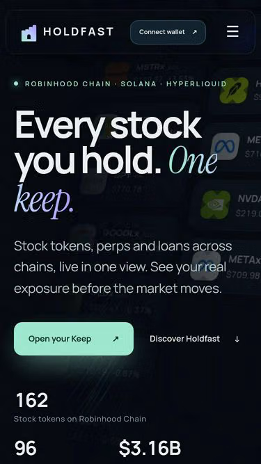 Screenshot of holdfast.finance