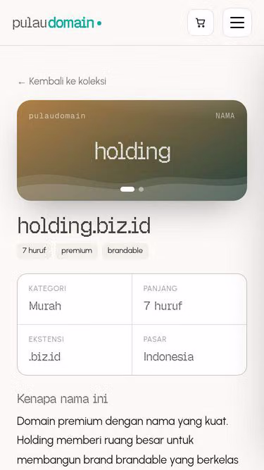 Screenshot of holding.biz.id