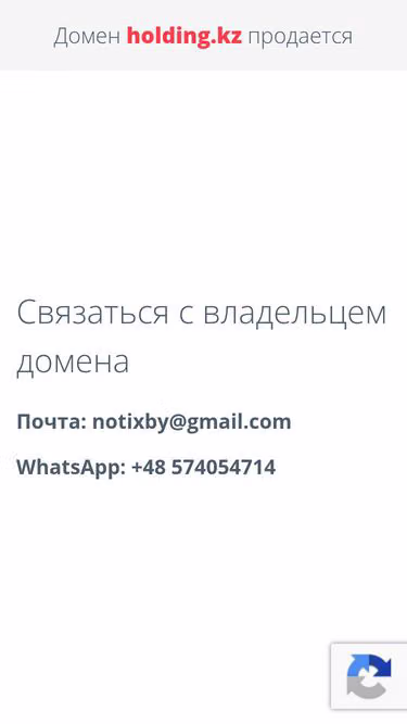 Screenshot of holding.kz
