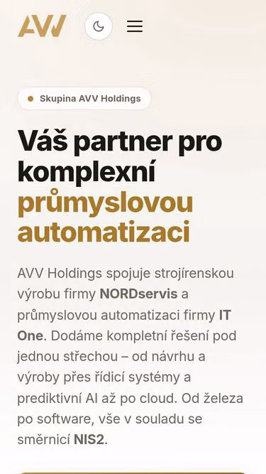 Screenshot of holdings.cz