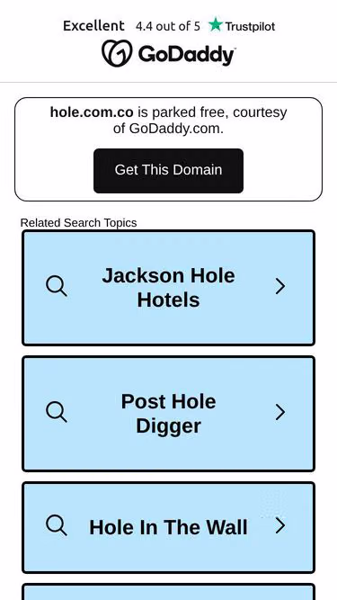 Screenshot of hole.com.co