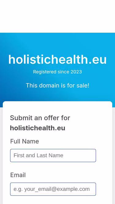 Screenshot of holistichealth.eu